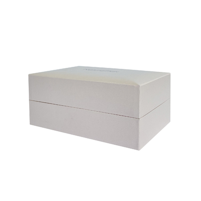 Double Slot Wrist Watch Packaging Boxes Plastic Partial Hard Gift Box For Lover