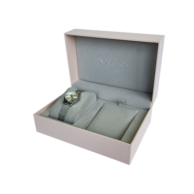Double Slot Wrist Watch Packaging Boxes Plastic Partial Hard Gift Box For Lover
