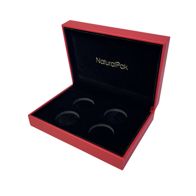 OEM ODM Leatherette Wrapped Coin Collection Box With Velvet Coverd Interior