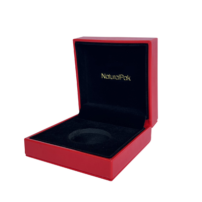 Luxury PU Wrapped Commemorative Coin Boxes For Gift Packaging