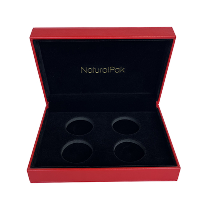 Luxury PU Wrapped Commemorative Coin Boxes For Gift Packaging