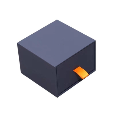 Cardboard Fancy Paper Gifts Packing Boxes Contrast Color Sliding Drawer Gift Box