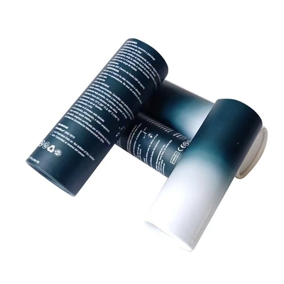Health Care Cardboard Cylinder Tubes CMYK Matte Laminated Paper Round Box