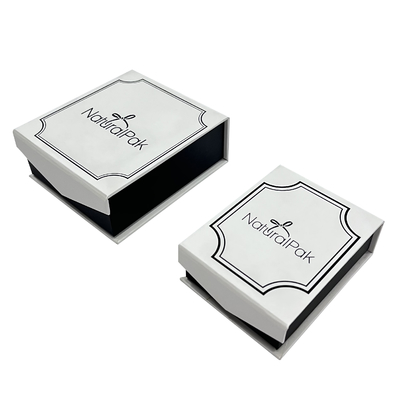 Contrast Color Wrapover Paper Cardboard Box Magnet Closure Wallet Packaging Boxes