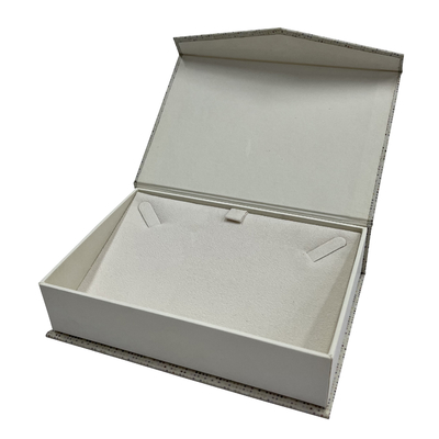 Magnetic Matt Lamination Folding Paper Gift Box With Glossy Black UV Coating Logo
