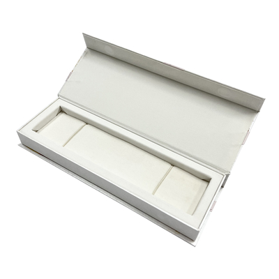 Pink Magnetic Closure Jewelry Box Wrapover Cardboard Box With Magnetic Closure