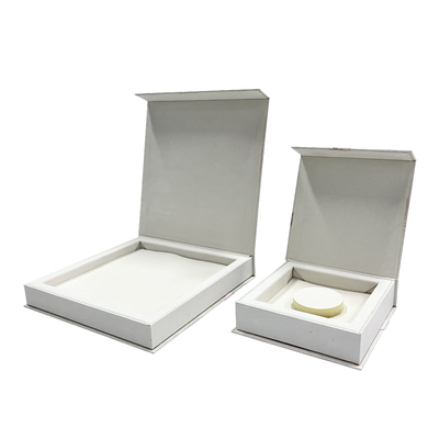 Pink Magnetic Closure Jewelry Box Wrapover Cardboard Box With Magnetic Closure