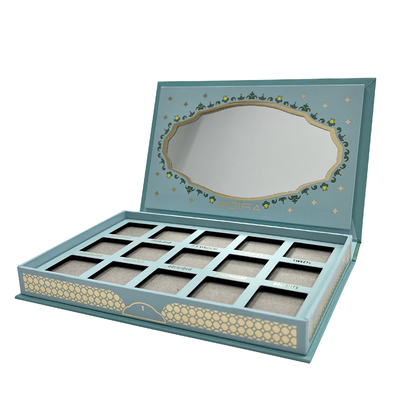 Rectangle Recycled Custom Eyeshadow Palette Packaging Cardboard Eyeshadow Packaging Box