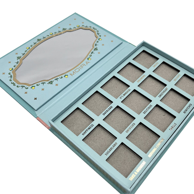 Rectangle Recycled Custom Eyeshadow Palette Packaging Cardboard Eyeshadow Packaging Box