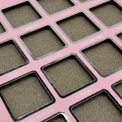 Packaging Cardboard Cosmetic Box Covered Glossy Lamination Empty Eyeshadow Palette