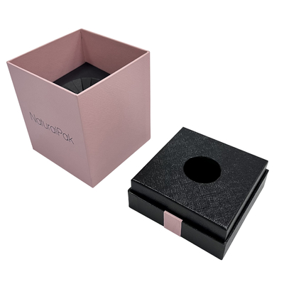 Hot Stamping Logo Gifts Packing Boxes Pink Black Perfume Collection Box