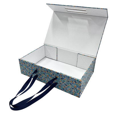 Cardboard Folding Gifts Packing Boxes With Flower Pattern