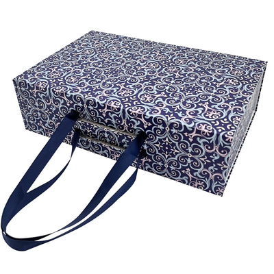 Cardboard Folding Gifts Packing Boxes With Flower Pattern