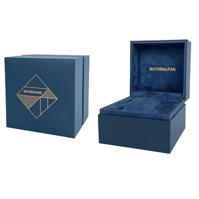 92*92*75mm Square Clamshell Wrist Watch Packaging Boxes With Pillow