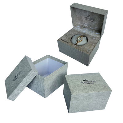 Wooden Texture Wrist Watch Packaging Boxe Pillow Box Packaging Antique Watch Boxes