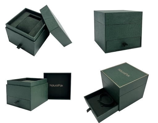 Rectangle Cardboard Custom Watch Box Packaging Rigid