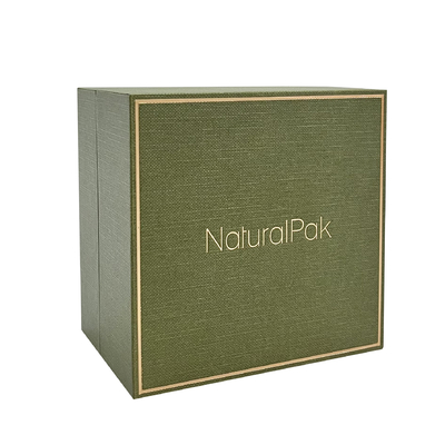 Velvet Luxury Watch Packaging Box With Gold Frame