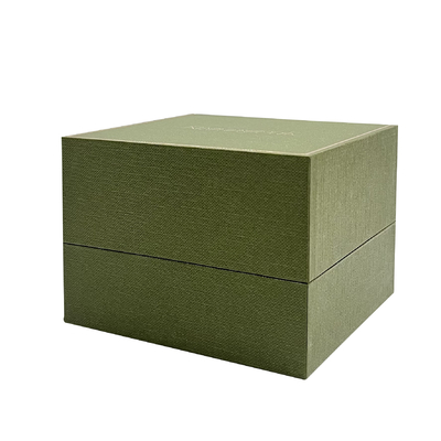 Velvet Luxury Watch Packaging Box With Gold Frame