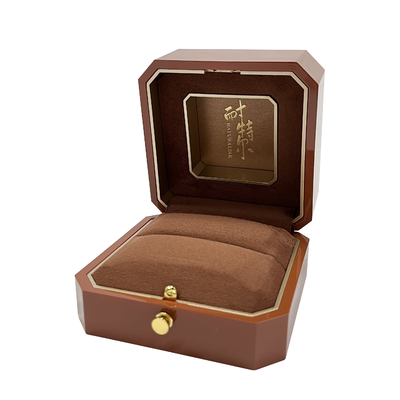 Octagon Shape Spray Painted Luxury Jewelry Case For Ring