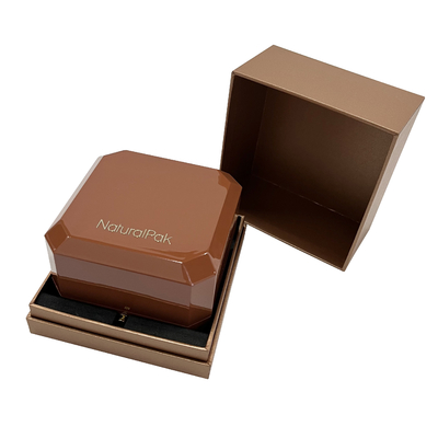 Octagon Shape Spray Painted Luxury Jewelry Case For Ring