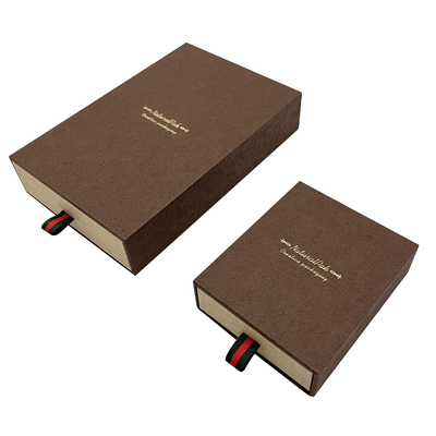 Gift Ring Earring Pendant Paper Jewelry Packaging Box With Drawer