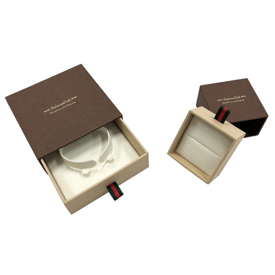 Gift Ring Earring Pendant Paper Jewelry Packaging Box With Drawer