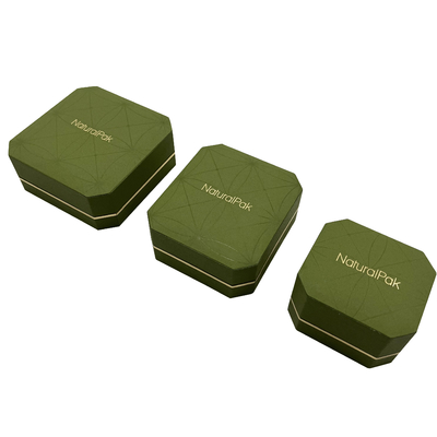 Luxury Octagon Shape Wrist Watch Packaging Boxes With Gold Line