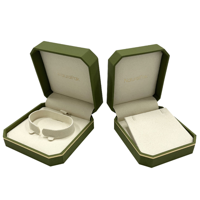 Luxury Octagon Shape Wrist Watch Packaging Boxes With Gold Line