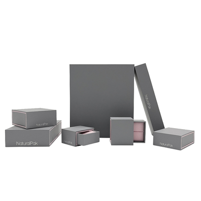 Custom drawer jewelry box packaging With Heavy Sleeve For Ring Gift