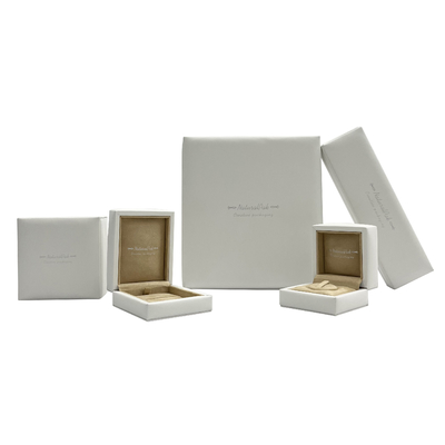 Hot Stamping Luxury Jewelry Diamond Packaging Box With Outer Packing