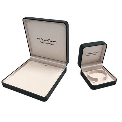 WOOD PU SUEDETTE Round Corner Jewelry Packaging Box For Ring Pendant