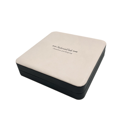 WOOD PU SUEDETTE Round Corner Jewelry Packaging Box For Ring Pendant