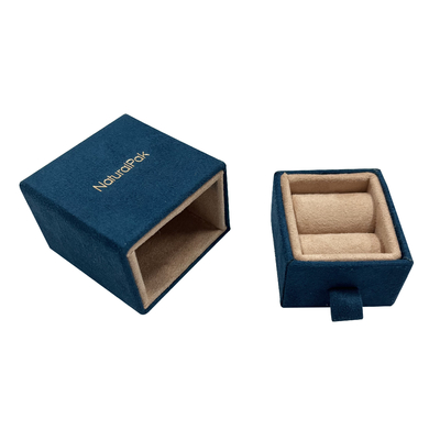 High End Suede Drawer Jewelry Packing Box For Ring Earring Pendant Bangle Bracelet