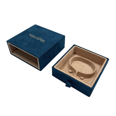 High End Suede Drawer Jewelry Packing Box For Ring Earring Pendant Bangle Bracelet