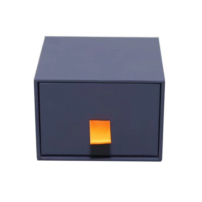 Cardboard Fancy Paper Gifts Packing Boxes Contrast Color Sliding Drawer Gift Box