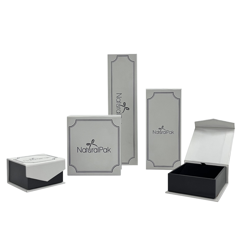 Contrast Color Wrapover Paper Cardboard Box Magnet Closure Wallet Packaging Boxes