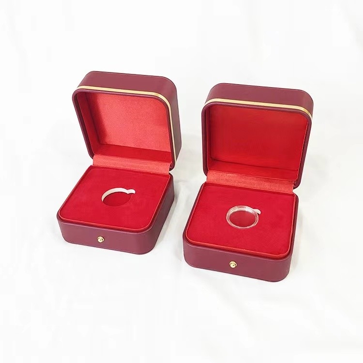 High End Souvenir Medal Coin Collection Storage Box Plastic Single Coin Display Case