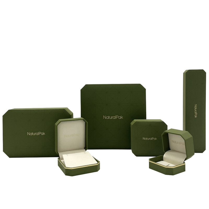 Luxury Octagon Shape Wrist Watch Packaging Boxes With Gold Line