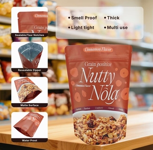 Food Grade Stand Up Polyethylene Grain Packaging Bag