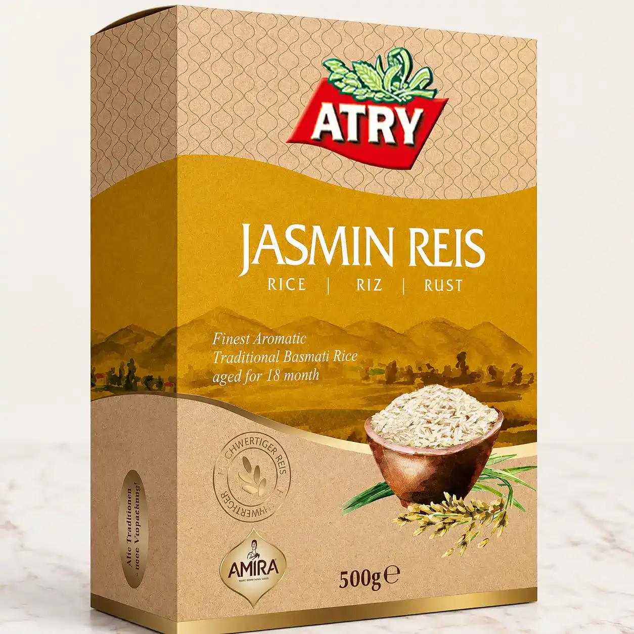 Atry Jasmine Rice Food Packaging Box