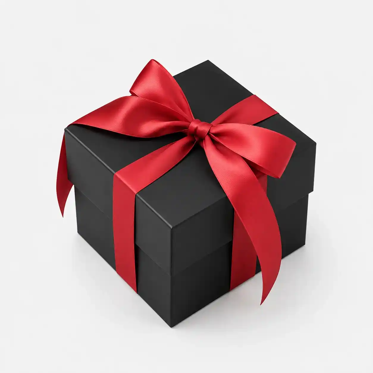 Custom Rigid Gift Box with Satin Ribbon Closure
