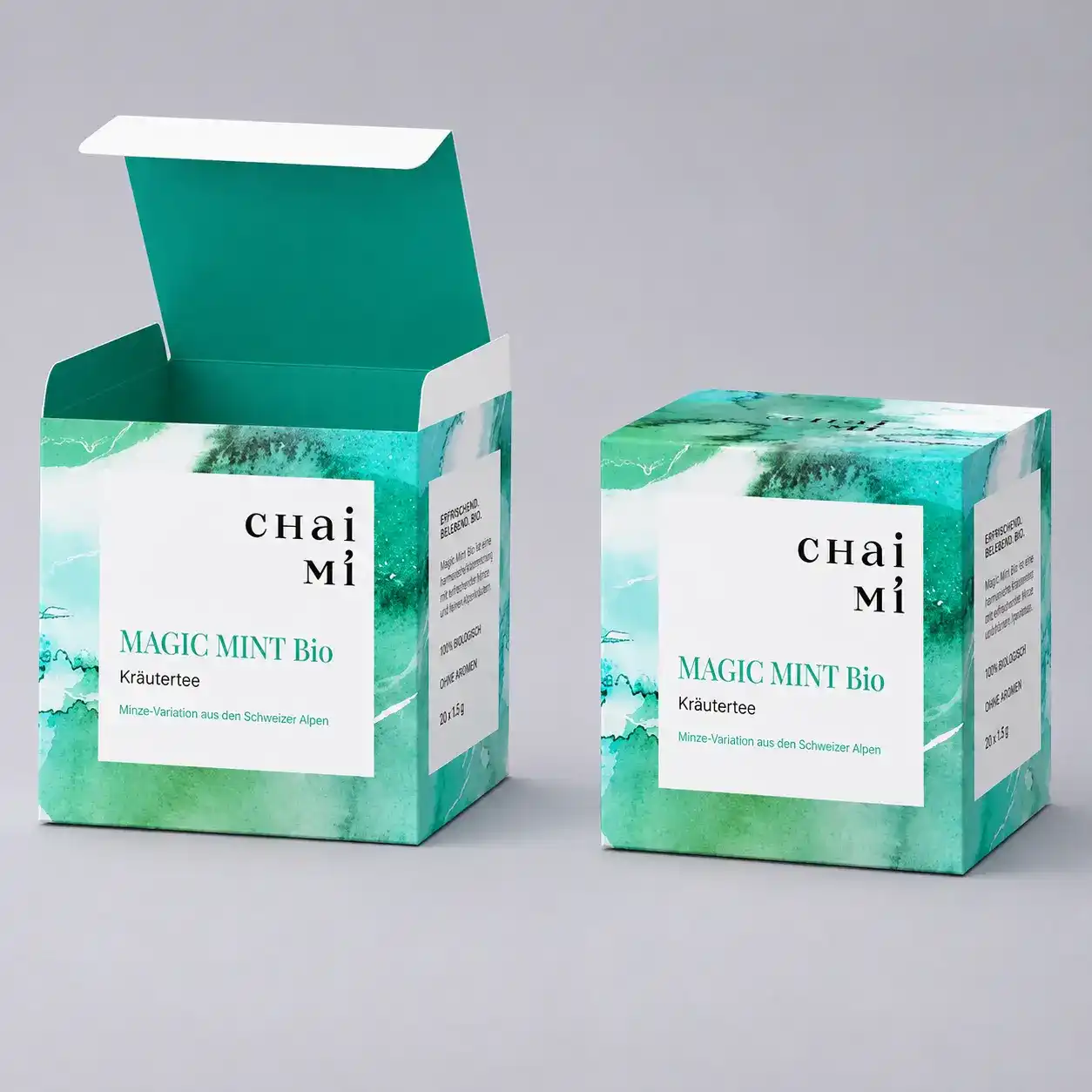 Chai Mi Herbal Tea Carton Box with Matte Lamination
